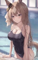 1girls ai_generated animal_ear_fluff animal_ears arm_support bare_arms bare_chest bare_hands bare_hips bare_legs bare_shoulders bare_skin bare_thighs belly belly_button bikini black_bikini black_one-piece_swimsuit black_swimsuit black_swimwear blurred_background blurry_background blush blush_face blush_lines blushed_face blushing_at_viewer blushing_face blushing_female braid braided_hair breasts brown_eyebrows brown_eyes brown_eyes_female brown_hair brown_hair_female cleavage closed_mouth_smile collarbone crown_braid dot_nose dripping_wet exposed exposed_arms exposed_legs exposed_shoulders exposed_thighs eyebrows_visible_through_hair female female_focus female_only fingernails fingers grin groin hair_between_eyes hair_ribbon high_resolution highres indoor indoors large_breasts lean_body lean_figure legs legs_together light-skined_female light-skinned light-skinned_female light_skin light_skin_female light_skinned light_skinned_female long_hair looking_at_viewer marinesnow narrow_waist navel one-piece_swimsuit partially_submerged partially_submerged_legs pool poolside ribbon satono_diamond_(umamusume) shoulders slender_body slender_waist slim_girl slim_waist smile smiley_face smiling smiling_at_viewer smirk soaked soaked_pussy solo standing submerged_feet submerged_legs swimsuit swimwear thick_thighs thighs thin_waist umamusume upper_body v-line wet wet_belly wet_bikini wet_body wet_breasts wet_face wet_hair wet_legs wet_pussy wet_skin wet_thighs white-skinned_female white_hair_ribbon white_ribbon white_skin wide_hips