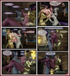 3d anal anal_sex big_penis blood_elf comic comic_page comic_panel cum cum_in_pussy cum_inside draenei draenei_futa female ferlynn futa_on_female futanari horsecock ishari kaylar_sunquil lightforged_draenei naienna night_elf raylana story vaginal_penetration world_of_warcraft