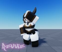 1boy 3d 3d_(artwork) big_ass big_butt big_thighs femboy femboy_only huge_ass lumi_(xr_revvie) roblox robloxian solo solo_focus thick_ass thick_thighs xr_revvie