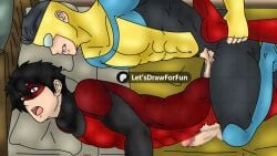anal anal_sex anal_sex bed bedroom bedroom_sex gay gay_anal gay_domination gay_male gay_sex invincible invincible_(superhero) let's_draw_for_fun male male/male male_only male_penetrating_male mark_grayson oc only_male original_character patreon pixiv viltrum viltrumite viltrumite_uniform yaoi