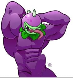 abs big_cock big_muscles buff chomper_(pvz) male plantie plants_vs_zombies tagme