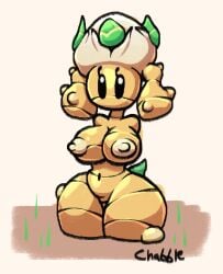 chabble ginger mario_(series) no_arms plant plant_girl post_transformation super_mario_bros. toad_(mario) toadette vegetable