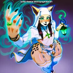 ai_assisted ai_generated anthro cat_humanoid cat_tail catboy chastity chastity_belt chastity_cage chastity_device fantasy femboy functionally_nude functionally_nude_male furry furry_male girly girly_boy greyscaler huge_ass male male_only nipples nun solo solo_anthro solo_male wide_hips wide_thighs world_of_lust:_the_spire