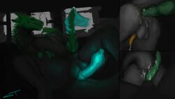 anal anal_sex animal_genitalia anthro anus ass balls bodily_fluids claws corvidtree cum cum_drip cum_in_ass cum_inside cum_on_penis disembodied_hand dragon dripping duo ejaculation feral gaping gaping_anus genital_fluids genitals ghost_hand glowing glowing_genitalia hi_res knot knotted_penis larger_feral leaking_precum lizard lizard_(rain_world) male male/male masturbation mythological_creature mythological_scalie mythology penetration penis precum precum_drip presenting presenting_hindquarters presenting_penis rain_world reptile ribbed_penis scalie sheath size_difference slugcat spread_legs spreading videocult