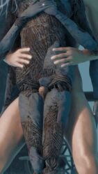 1boy 1boy1girl 1girls 3d 4_arms accurate_body_type animated animated blender blue_body doll elden_ring face_out_of_frame female hands_on_another's_hips hands_on_hips head_out_of_frame intercrural intercrural_sex interspecies light-skinned_male light_skin loop looping_animation male naked no_breasts penis ranni_the_witch shizu_miro straight thigh_sex wedding_ring