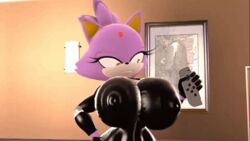 3d animated anthro blaze_the_cat breast_expansion breasts cat furry gif joycon_controller latex remote_control sega sfm solo sonic_(series) source_filmmaker tight_clothing waweegee