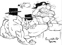 2boys anal artist_request chance_(forsaken) dream_game erection forsaken_(roblox) gay holding hug mafioso_(dream_game) male panting penis roblox roblox_game robloxian rough_sex smoke sweat tagme unprotected_sex