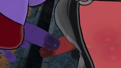 2futas 3d big_breasts bikini bonfie bonfie_(cryptia) bonfie_(cryptiacurves) bonnie_(cally3d) bonnie_(fnaf) close-up fazclaire's_nightclub fexa fexa_(cally3d) fexa_(cryptia) fexa_(cryptiacurves) five_nights_at_freddy's fnaf foxy_(fnaf) fredina's_nightclub from_above furry futa_only futanari intersex no_sound purple_body red_body short_playtime shorter_than_10_seconds sling_bikini sloppydragons sword_fight tagme video vrchat