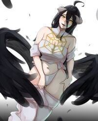 albedo (overlord) from overlord (maruyama) by misterlmaoo