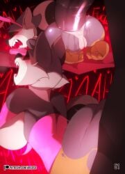 2025 absurd_res anal anal_sex ann_coon_(hgoldenbell) anthro anthro_on_anthro anthro_penetrated anthro_penetrating anthro_penetrating_anthro anus argosornstein armwear black_body black_fur black_nose bodily_fluids bovid bovine breasts bunny_costume cattle clothed clothed_anthro clothed_female clothing comic costume dialogue duo elbow_gloves english_text fake_ears fake_rabbit_ears fangs female female_penetrated fingers fur genitals gloves grey_body grey_fur handwear hercules_(argosornstein) hi_res humanoid_hands larger_male male male/female male_penetrating male_penetrating_female mammal markings penetration penile penile_penetration penis penis_in_ass procyonid pussy raccoon ridiculous_fit ring_(marking) ringed_tail sex size_difference smaller_female speech_bubble striped_markings striped_tail stripes sweat tail tail_markings tears teeth text tongue torn_clothing url