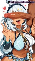 1boy 1girls 2025 ai_generated artist_name balls clothed_female_nude_male cock dark_skin dick electroworld erection female genshin_impact heart hi_res high_quality high_resolution highres hoyoverse huge_cock interracial large_penis licking licking_penis male mihoyo mualani_(genshin_impact) navel patreon patreon_username penis penis_awe penis_on_face precum saliva solo_focus stable_diffusion straight testicles tongue tongue_out twitching_penis uncensored v veins veiny_penis watermark