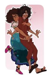 1girl1boy brother brother_and_sister bruno_madrigal encanto handjob handjob_from_behind incest lacryboy masturbation mirabel_madrigal penis sister skinny
