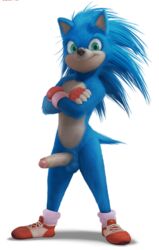 alpha_channel anhes anthro balls clothing crossed_arms erection eulipotyphlan exposed_torso footwear gloves handwear hedgehog humanoid_penis male male_only mammal mostly_nude nude paramount_pictures penis sega shoes solo sonic_(series) sonic_team sonic_the_hedgehog sonic_the_hedgehog_(film) sonic_the_hedgehog_(series) testicles ugly_sonic