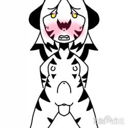 animated cub disembodied_penis female female_cub guronyan ibispaintx khani_(guronyan) tagme tiger video young