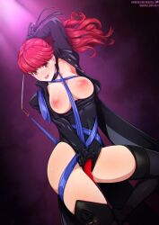 1girls almost_nude big_breasts breast_out exhibitionism exhibitionist large_breasts neocoill original original_character voluptuous