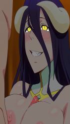 1boy 1girls 9:16 albedo_(overlord) animated animation big_breasts black_hair breasts breasts_on_penis cum demon female hateee light-skinned_female light-skinned_male light_skin live2d long_video longer_than_2_minutes male nipples nude overlord_(maruyama) paizuri penis pixiv pov side_view sideboob sound straight succubus succubus_horns tagme titfuck titjob tits tits_out tongue tongue_out vertical_video video yellow_eyes