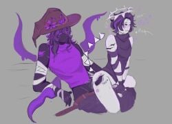 1boys azure_(forsaken) duo forsaken_(roblox) gay gay_male gay_sex grey_background heart heart_symbol male male/nonbinary nonbinary notnever roblox roblox_game robloxian scars self_upload tagme two_time_(forsaken) x-ray