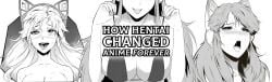 1girls ahegao blush grayscale long_hair looking_pleasured moaning moaning_in_pleasure nutaku nutaku-tan