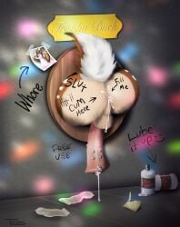 anal animal_genitalia animal_penis anthro balls bodily_fluids body_writing brown_body condom condom_wrapper cum cum_inside deer disco disco_lights ejaculation equine_genitalia equine_penis flared_penis fluffy fluffy_tail fur genital_fluids genitals glory_hole hi_res lights lube male male/male mammal mismatched_animal_genitalia mismatched_animal_penis mismatched_genitalia mismatched_penis multiple_piercings new_world_deer penis piercing sexual_barrier_device solo tail tally_marks text tezo white-tailed_deer white_body white_fur writing_on_butt