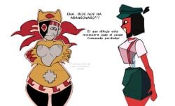 breasts comic dream_bbq ena ena_(dream_bbq) ena_(series) game meme peruvian_female spanish_text taski_maiden_(ena) xd
