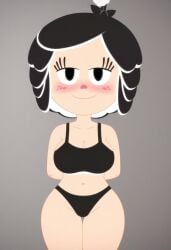 age_difference aged_up ai_generated big_breasts blush bra civitai hanazuki:_full_of_treasures hanazuki_(hanazuki:_full_of_treasures) panties seductive_expression wide_hips