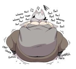 2025 4_fingers aliasing anthro belly big_belly big_breasts bloated bodily_noises boots breasts breath burping churn clothed clothed_anthro clothed_female clothing colored dialogue digestion_noises digital_media_(artwork) domestic_cat ellipsis eye_through_hair fat fat_face feet felid feline felis female female_anthro fingers footwear fur gata_preobrazhenskaya gata_the_future_russian_kitty grey_body grey_fur gurgle_(sound_effect) hair hair_over_eye hi_res huge_belly interjection legwear maddeku mammal mask morbidly_obese morbidly_obese_anthro morbidly_obese_female nipple_outline obese obese_anthro obese_female onomatopoeia overweight overweight_anthro overweight_female panting pointy_ears prick_ears puffed_cheeks rattiesteps rumbling_stomach russian_blue scribble shaded shoes small_feet solo sound_effect_variant sound_effects stuttering text thick_thighs thigh_boots thigh_highs tight_clothing translucent translucent_hair vowelless vowelless_sound_effect wearing_mask weight_gain wheeze wide_hipped_anthro wide_hipped_female