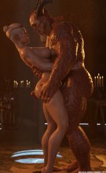 balls big_ass big_balls big_belly big_nipples big_penis cassie_cage general_shao mortal_kombat mortal_kombat_1_(2023) penis shao_kahn smokescreen117