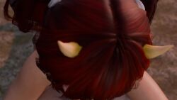 1boy 1girls 3d 3d_animation blender blender_eevee braid breast_grab breasts close-up dead_or_alive dead_or_alive_xtreme_venus_vacation green_eyes hetero horns jewelry kanna_(dead_or_alive) lazyprocrastinator nude nude_female red_hair tagme vaginal_penetration video
