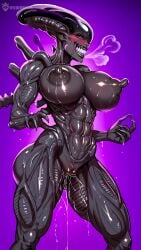 1eyedemperor 1girls 2d 2d_(artwork) 2d_artwork abs adult adult_female ai_assisted ai_generated alien alien/human alien_girl alien_humanoid big_ass big_breasts big_breasts bimbo bimbo_body bimbofication black_lipstick black_skin blush blush bottomless bottomless_female claws curvy curvy_figure dark-skinned_female dripping dripping_pussy erect_nipple erect_nipples female full_body green_eyes huge_ass huge_breasts humanoid infected lips looking_at_viewer mature mature_female mommy muscular muscular_anthro muscular_female nails nude nude_female oneyedemperor pose purple_background pussy_ejaculation pussy_juice pussy_juice_drip sharp_claws sharp_fingernails sharp_nails sharp_teeth solid_color_background solo solo_female solo_focus steam steaming_body thick_thighs topless topless_female transformation voluptuous voluptuous_female wet wet_body wet_pussy wide_hips xenomorph xenomorph_queen xenomorphication
