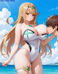 1boy 1girls absurdly_long_hair aegis_elysium ai_art ai_generated ass back background beach beach_background blonde_hair blush breast_milk breast_out breast_outside breast_sucking breastfeeding breasts breasts_bigger_than_head breasts_out breasts_outside breasts_sucking cleavage cloud clouds core_crystal day earrings female female_focus gem hair_ornament headpiece highres huge_breasts jewelry large_breasts long_hair male medium_hair milk morning mountain mountains mythra mythra_(xenoblade) nintendo ocean older one-piece_swimsuit outdoors perfect_body perfection rex rex_(xenoblade) room sand sea seaside sex sex_in_beach sexy short_hair short_shorts shorts sky solo_focus straight sucking_boobs sucking_breast sucking_breasts sunshine_light swept_bangs swimsuit thigh_strap thighhighs thighs tiara wall wall_(structure) water watermark white_swimsuit window windows xenoblade_(series) xenoblade_chronicles_(series) xenoblade_chronicles_2 yellow_eyes