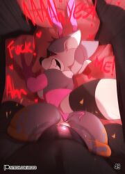 2025 absurd_res anal anal_sex ann_coon_(hgoldenbell) anthro anthro_on_anthro anthro_penetrated anthro_penetrating anthro_penetrating_anthro anus argosornstein armwear black_body black_fur black_nose bodily_fluids bovid bovine breasts bunny_costume cattle clothed clothed_anthro clothed_female clothing comic costume dialogue duo elbow_gloves english_text fake_ears fake_rabbit_ears fangs female female_penetrated fingers fur genitals gloves grey_body grey_fur handwear hercules_(argosornstein) hi_res humanoid_hands larger_male male male/female male_penetrating male_penetrating_female mammal markings penetration penile penile_penetration penis penis_in_ass procyonid raccoon ridiculous_fit ring_(marking) ringed_tail sex size_difference smaller_female speech_bubble striped_markings striped_tail stripes sweat tail tail_markings tears teeth text tongue torn_clothing url