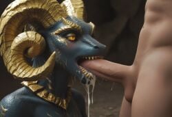 ai_generated anthro anthropomorphic beautiful big_breasts blowjob cum_in_mouth cum_on_face cumming cumshot deepthroat draconic dragon dragon_girl female female_focus gold gold_eyes in_heat kulve_taroth large_breasts loving_gaze loving_look monster monster_girl monster_hunter monster_hunter_world oral oral_insertion oral_penetration oral_sex scalie scalie_female scalie_humanoid seductive seductive_gaze seductive_look seductive_smile sexy sexy_body sexy_pose sucking_penis swallowing swallowing_cum swallowing_penis voluptuous