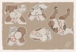 anthro balls bodily_fluids canid canine canis crimm crimm_(crimm) erection fur genitals hi_res male mammal nude penetration penis simple_background solo tail wolf