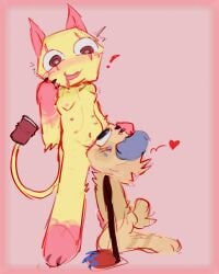 breasts dandy's_world female furry goob_(dandy's_world) incest incest_(lore) male oral pussy roblox scraps_(dandy's_world) tagme