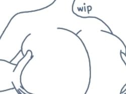 animated animation big_breasts close-up evasion3turns line_art paizuri plap_(sound) self_upload sound tagme unfinished video white_background wip