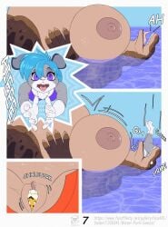 1boy 2girls breasts breasts_bigger_than_head breasts_out diving fully_nude furry huge_breasts huge_thighs nude oral_vore pussy rica431 scalie t-rex unbirthing vagina vore vore_comic water_park wreaking_havoc yiff