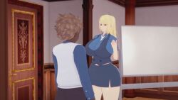 animated arenx3d big_ass big_breasts big_penis bikini dark-skinned_male dark_skin koikatsu male metroid milf mp4 no_sound samus_aran school sex tagme uniform video