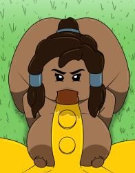 1boy 1girls alternate_version_available areolae ass ass_visible_from_the_front avatar_legends big_ass big_breasts big_penis black_eyes blowjob breasts brown_hair dark-skinned_female dark_skin doll_joints dumptruck_ass fellatio female fortnite grass hair_tie huge_ass joints korra large_breasts lego lego_fortnite legs_apart looking_at_viewer looking_up male male/female nickelodeon nipples on_all_fours on_knees oral outdoors penis penis_on_breast penis_on_breasts ponytail pov saliva saliva_on_penis sidelocks the_avatar the_legend_of_korra thick_thighs tied_hair tongue_out water_tribe yellow_skin
