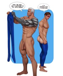 abs ass biceps big_cock big_penis bonding_with_dad butt cable_(x-men) cyclops_(x-men) dad_and_son dialogue drawnpr0n english_dialogue father_and_son flaccid flaccid_penis huge_cock huge_penis human human_only light-skinned_man light_skin male male_only man marvel men_only muscles muscular muscular_man nathan_summers pale_skin pulling_up_pants robotic_arm scott_summers spandex superhero thick_thighs uncut x-men x-men_97