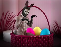 1boy 3d 3d_model 3d_render abs alexgscod bunny_boy bunny_costume bunny_tail call_of_duty call_of_duty_modern_warfare_2_(2022) easter_egg erection looking_at_viewer male male_only mask masked_male muscular_male penis penis_out pinup simon_riley six_pack solo tattooed_arm toned toned_body veins veiny