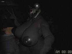 3d_(artwork) anthro big_breasts black_body black_hair blender_(artwork) blender_(disambiguation) blender_cycles bone breasts digital_media_(artwork) duo female female_focus forella fur furry furry_only glowing glowing_eyes hair hi_res human inko_blue looking_at_viewer mal0 male male/female mammal monster monster_girl_(genre) scp-1471 scp-1471-a scp-1471-a_(scrag) scp_foundation scrag_boy sitting_on_another skull skull_head thick thick_thighs tongue tongue_out white_eyes wide_hips