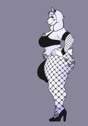 1futa alternate_version_available anthro armwear ass ass_bigger_than_head big_ass big_breasts big_butt bottom_heavy breasts bubble_butt bulge bulge_through_clothing clothing curvaceous curvy curvy_figure dat_ass dumptruck_ass fishnet_armwear fishnets fupa furry futa_only futanari gayplantsex goat hand_on_hip heels huge_ass huge_breasts legwear lipstick lipstick_mark lipstick_marks lipstick_on_ass lipstick_on_belly lipstick_on_breast lipstick_on_feet mostly_nude narrowed_eyes navel_piercing nose_ring piercing purple_eyes side_view solo solo_futa tail thick_thighs toriel undertale voluptuous_futanari wide_hips