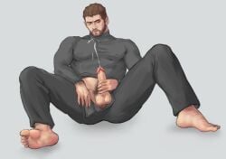 1male ball_hair balls balls_out bara barefoot beard beating_off big_balls big_penis body_hair boner chest_hair chris_redfield clothed_masturbation cock cum cum_on_self cum_squirt cum_squirting cumming cumming_from_masturbation cumshot ejaculating ejaculating_cum ejaculation erect_penis erection eyes_closed facial_hair foot_fetish hairy hairy_balls hairy_legs hairy_male hard_on intense_orgasm jacking_off jerking jerking_off jerkingoff lemoni3 male male_focus male_masturbation male_only male_orgasm male_pubic_hair manly masculine masturbating masturbation muscles muscular muscular_male nipple_bulge nipples_visible_through_clothing no_underwear one_handed_masturbation open_clothes open_pants orgasm orgasm_face penile_masturbation penis penis_out projectile_cum resident_evil resident_evil_8:_village shirt short_hair simple_background solo_male spread_legs stiffy stroking stroking_cock stroking_penis unbuttoned_pants wanking white_background