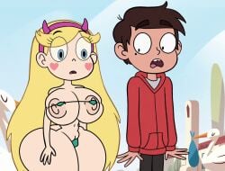 dildo huge_ass huge_breasts micro_bikini star_butterfly star_vs_the_forces_of_evil useless_clothing