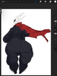 big_ass cellulite digital_art greaseyhair hornet_(hollow_knight) mommy muscular