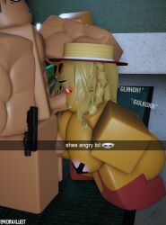 1boy 1boy1girl 1girls 3d angry areolae ass balls big_ass big_breasts blonde_hair blowjob breasts criminality deepthroat dialogue fellatio forced_oral gun koraxlust lucy_(kora_x) onomatopoeia oral original_character penis rape roblox roblox_game robloxian snapchat tagme tape_on_nipples twitter username whora whoraxlust