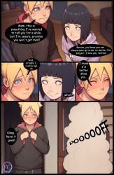 ai_generated boruto:_naruto_next_generations comic comic_page cute embarassed futagenn hyuuga_hinata naruto_(series) shy talking_to_another text text_bubble uzumaki_boruto