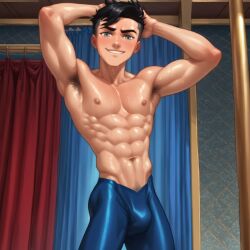 1boy ai_generated conner_kent solo superboy superboy_(conner_kent) tagme twink young_justice