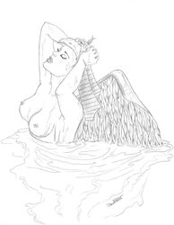 1girls 2005 female female_only masters_of_the_universe monochrome solo sorceress_(masters_of_the_universe) tagme
