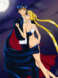 bishoujo_senshi_sailor_moon clothing mamoru_chiba moon-cookie smooth_skin tagme tuxedo_mask usagi_tsukino